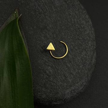 Tiny Triangle Nose Pin(Gold Plated)